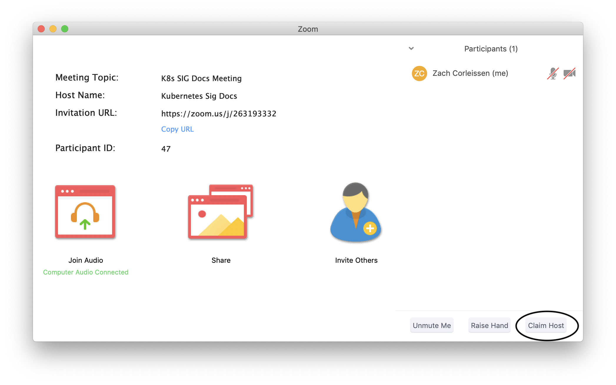Przejmowanie roli gospodarza w Zoom